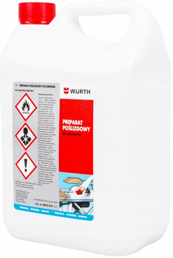 Wurth Skluzový přípravek pro stroje Holzgleit 5L Blaty
