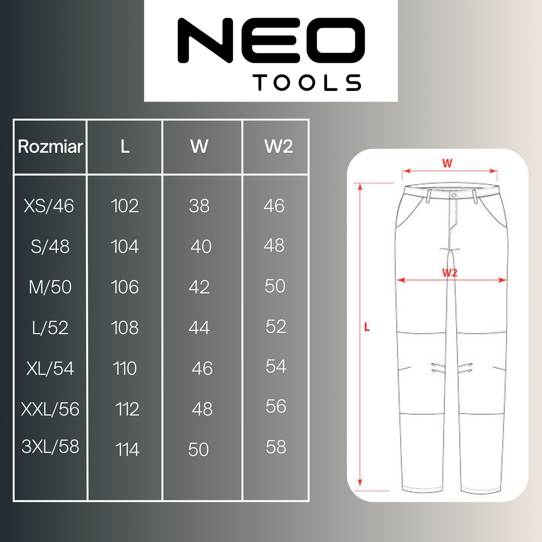 NEO Spodnie Robocze Męskie Jeans z Paskiem - Seria DENIM Stretch MOCNE Model Seria DENIM z Paskiem