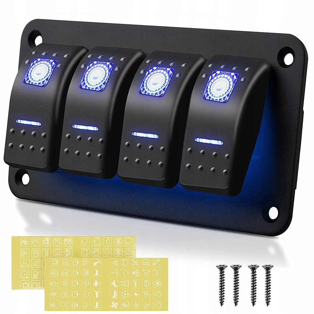 PANEL PRZEŁĄCZNIKÓW DO SAMOCHODU AUTA 12V 24V LED