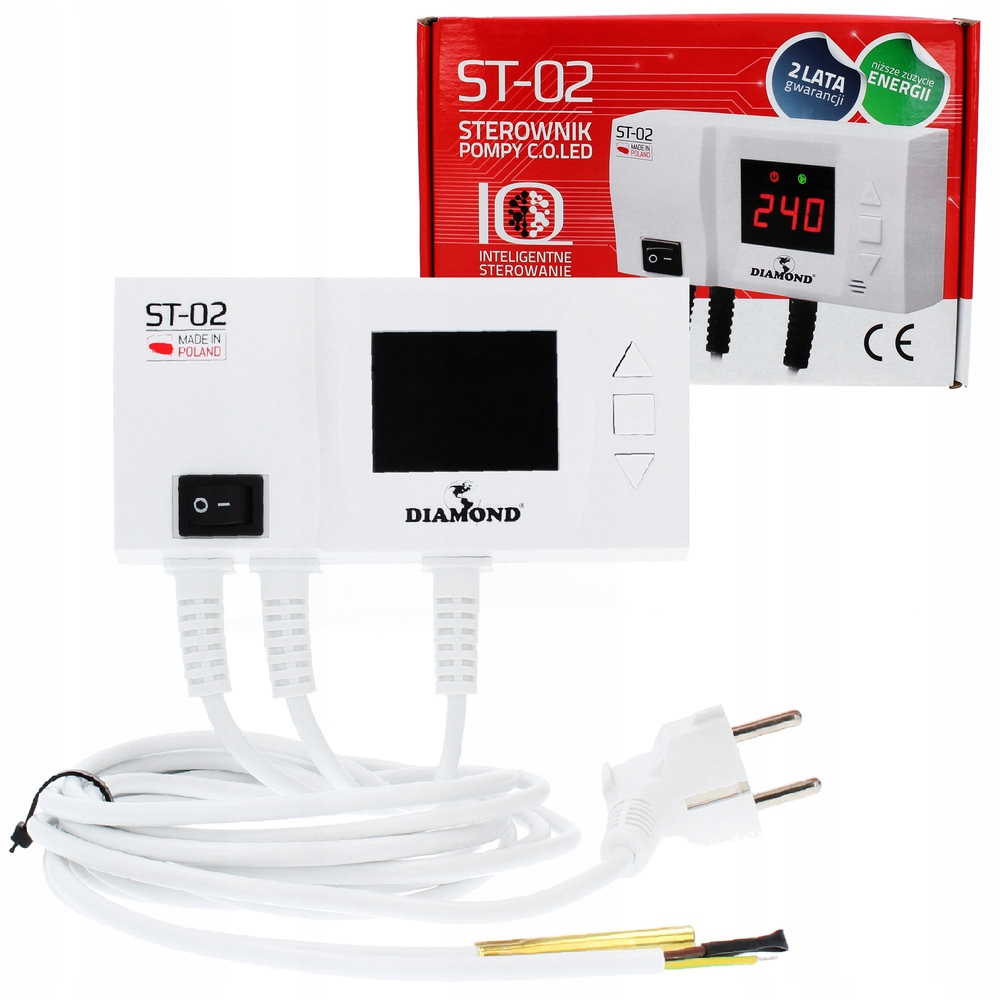 

Sterownik Czasowy Termostat Pompy Obiegowej Co Led