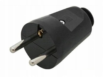 

Wtyczka prosta WT-30 230V Zu Czarna W-10111