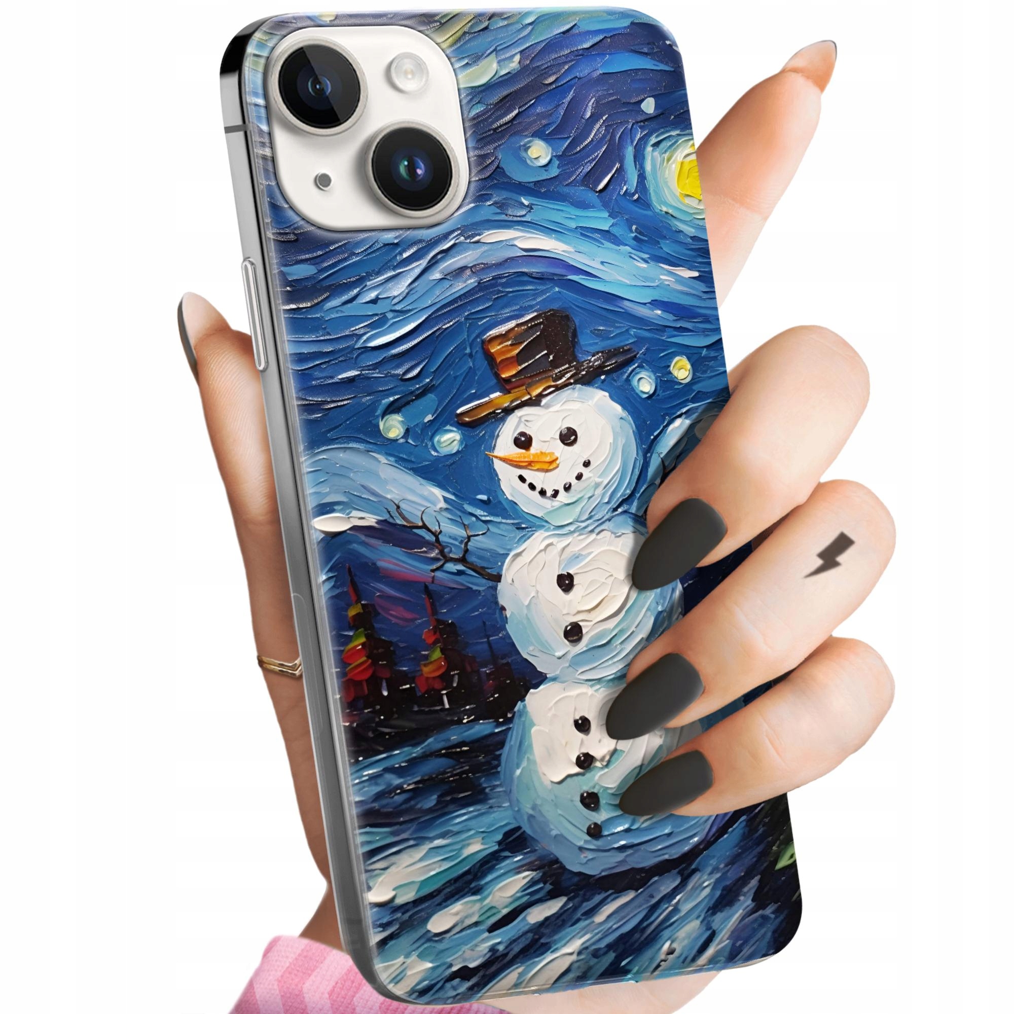 Etui Do Iphone 14 Plus Bałwan Zima Śnieg Obudowa Pokrowiec Case
