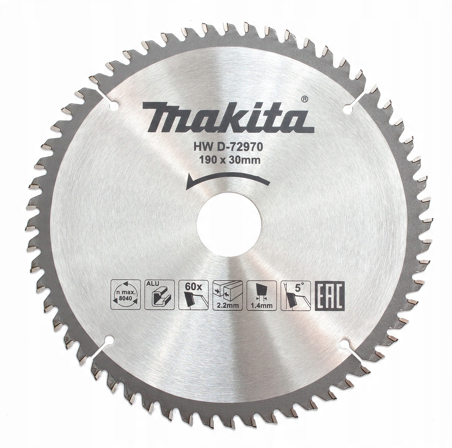 

Makita piła tarcza do aluminium 190x30 60 zebów