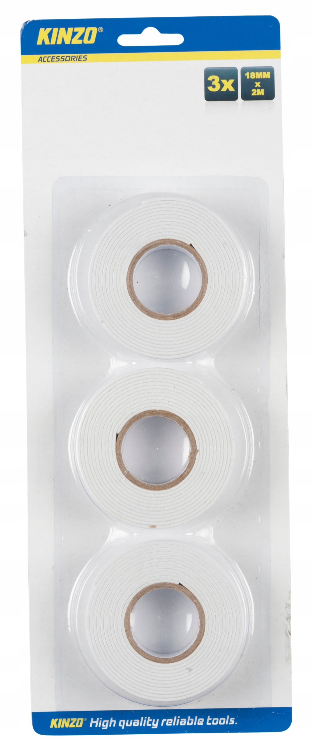 

Kinzo Taśma Dwustronna montażowa 2 m x 18 mm 3 szt