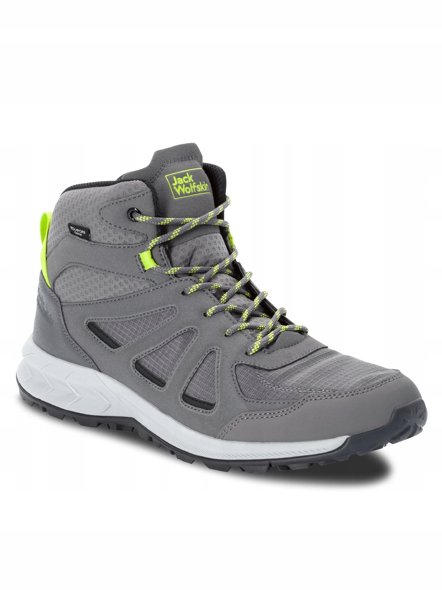 Jack Wolfskin Pánské Šedé Vysoké Trekové Boty 44 Jld