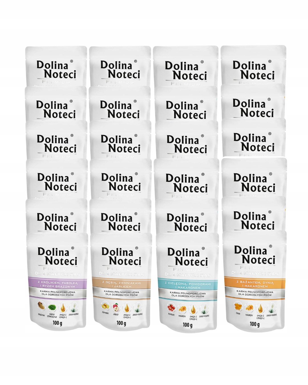 Dolina Noteci Premium vlhké krmivo pro psy MIX 24x100g Malé Plemena