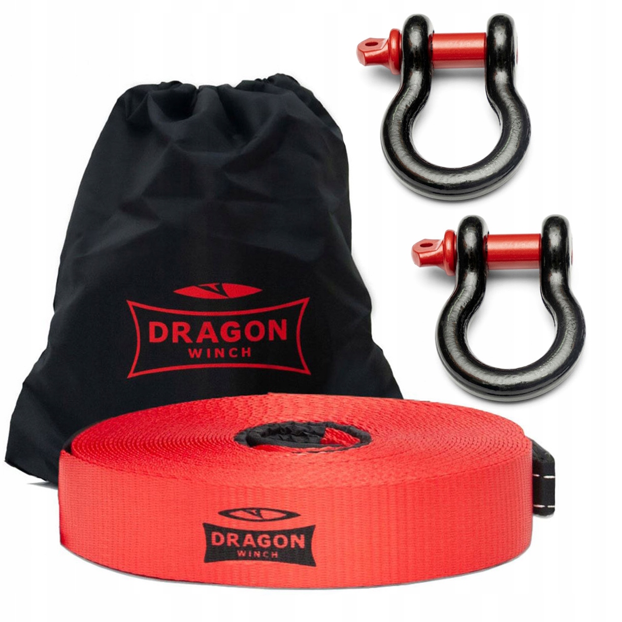 Dragon Winch x2 Szekla 1/1 8,5 t Pas 20 m 5T II navijáky Off Road Atv