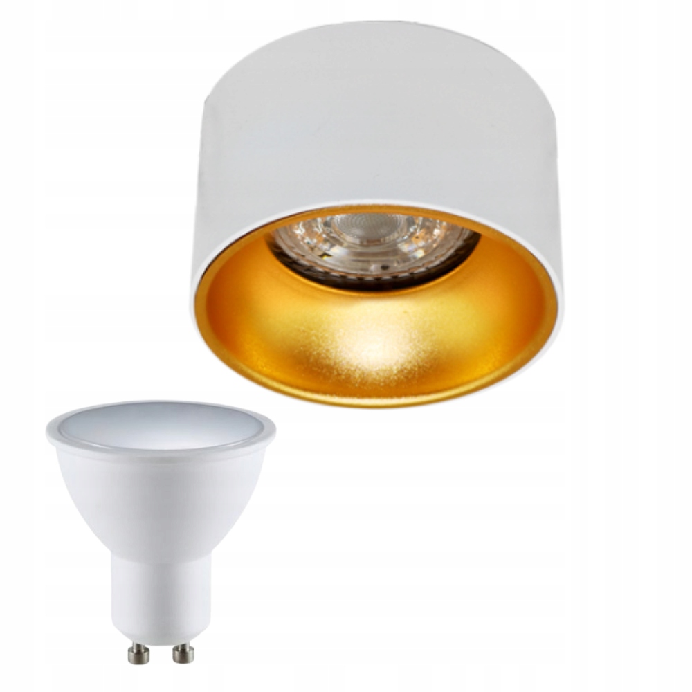 

Oprawa sufitowa okrągła White Gold GU10 neutral