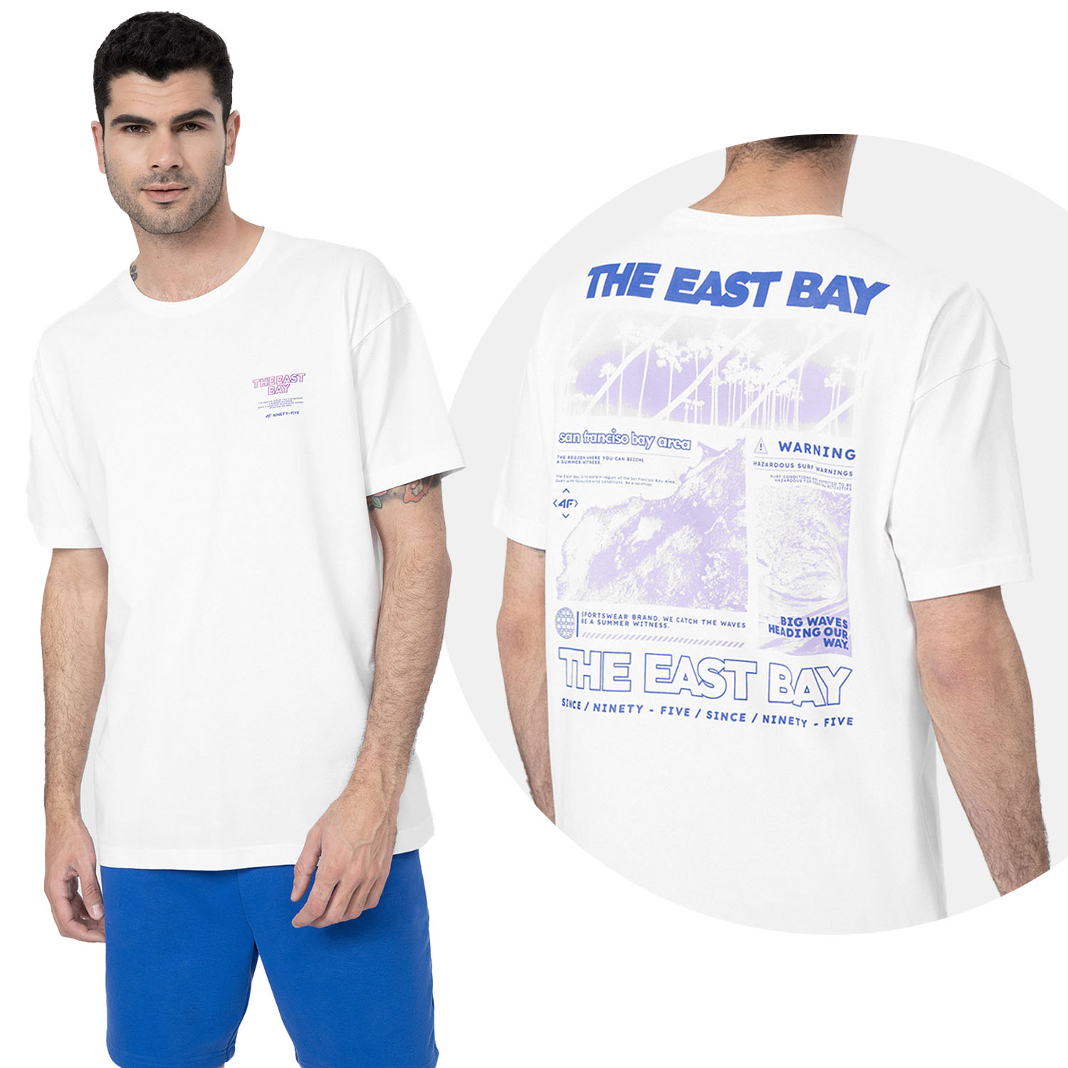 

Koszulka Męska 4F T-shirt Bawełniana SS23M358