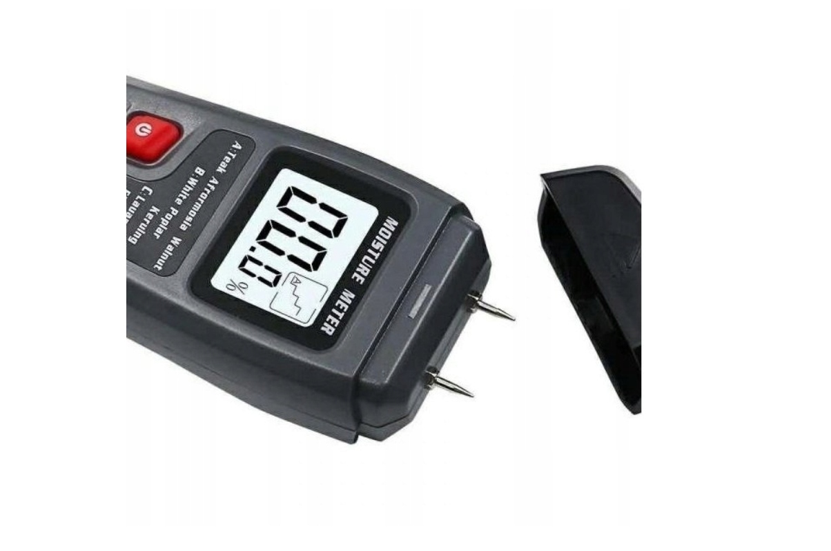 MIERNIK WILGOTNOŚCI DREWNA WILGOTNOŚCIOMIERZ 9V Przeznaczenie do drewna