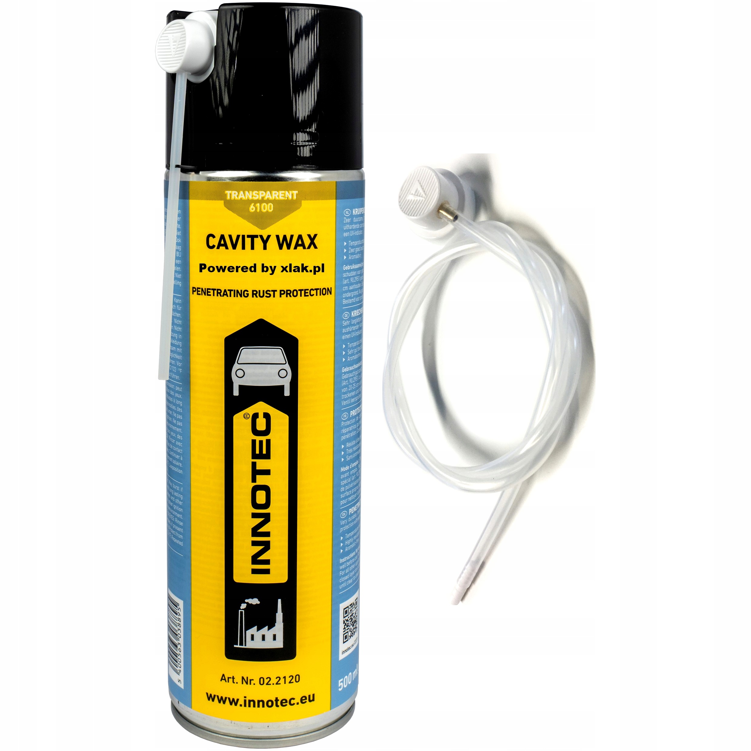 Wosk penetrujący do profili Innotec Cavity Wax Uv Konserwacja Spray dysza