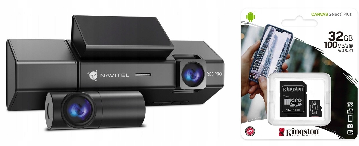 Navitel RC3 Pro Autokamera záznamník jazdy Gps 32 Gb