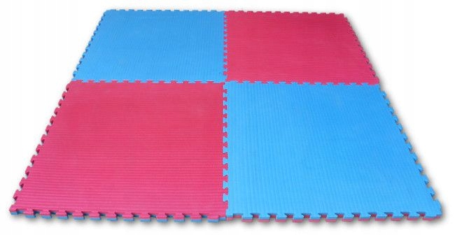 

Mata puzzle 100x100x4cm niebiesko - czerwona