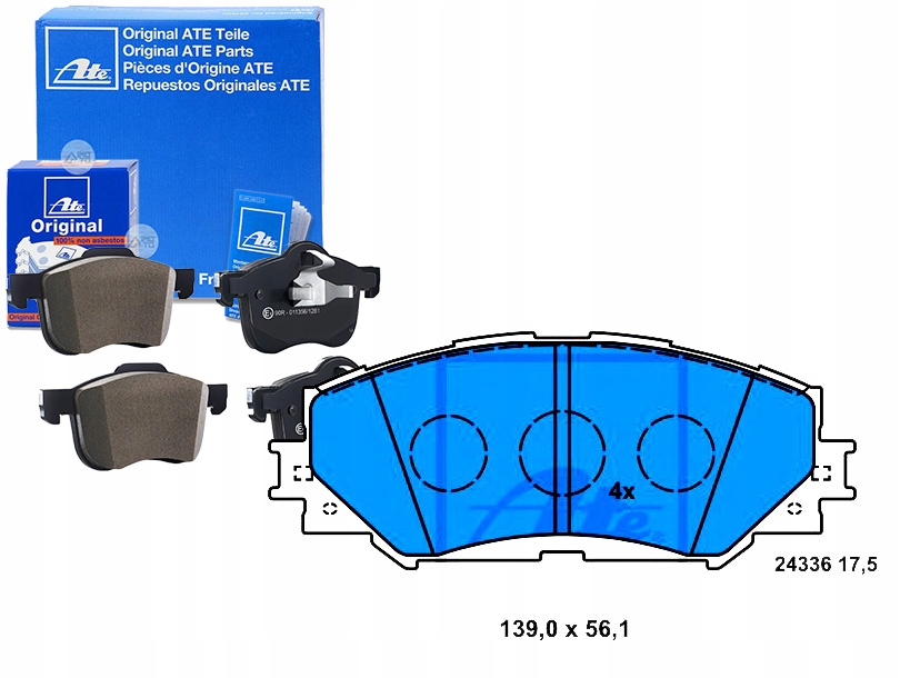 ATE13.0460-5767.2 Kostky Ham. Toyota Přední Auris/c Asistent řidiče #33