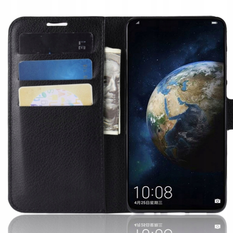 

Etui Z Klapką Portfel Litchi Do Huawei P30