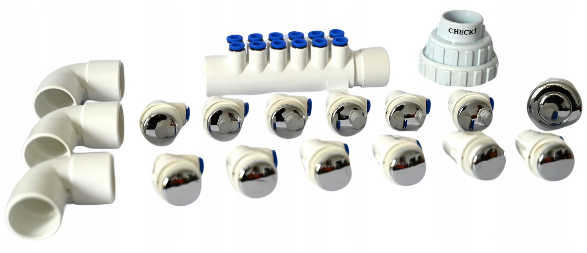 12 Plastových Trysek Pro Vířivou Vanu, Sada