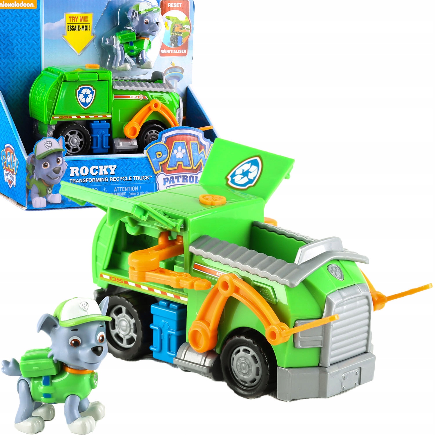 PSI PATROL TRANSFORMUJĄCA ŚMIECIARKA + FIGURKA ROCKY EDYCJA LIMITOWANA Kod producenta 6622627