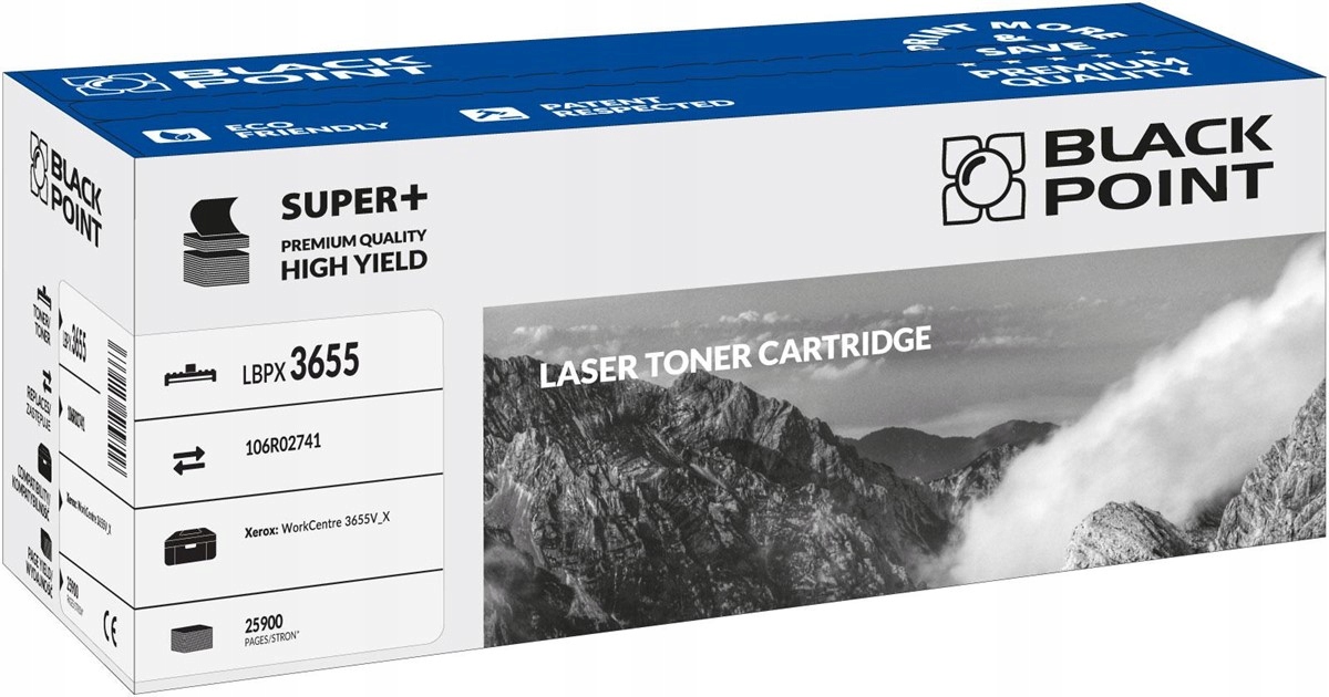Black Point toner LBPX3655 zastępuje Xerox 106R02741, czarny, 25900 stron.