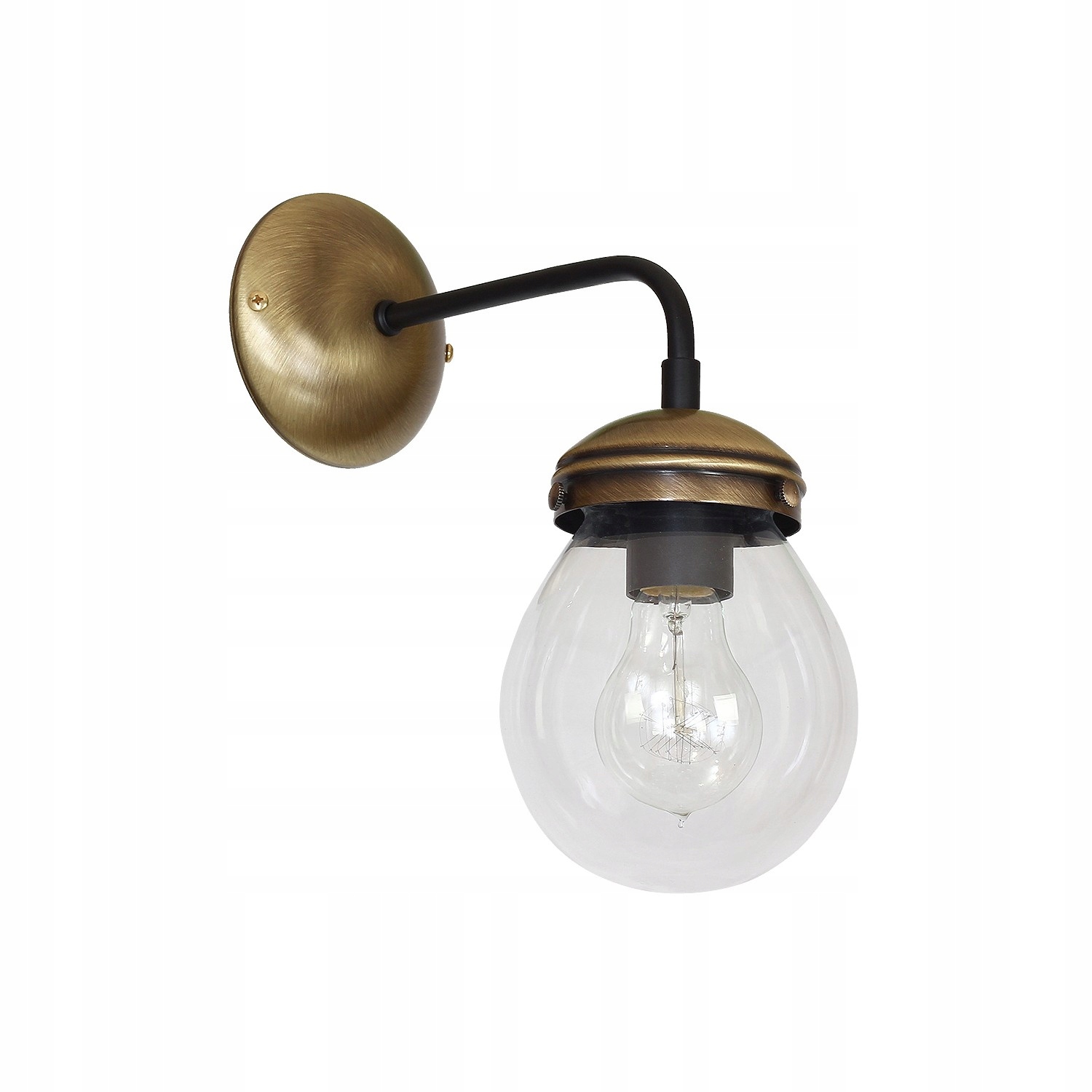 Moderní Nástěnná Lampa S Kuličkou Luminex Hydro 6840 Zlatá