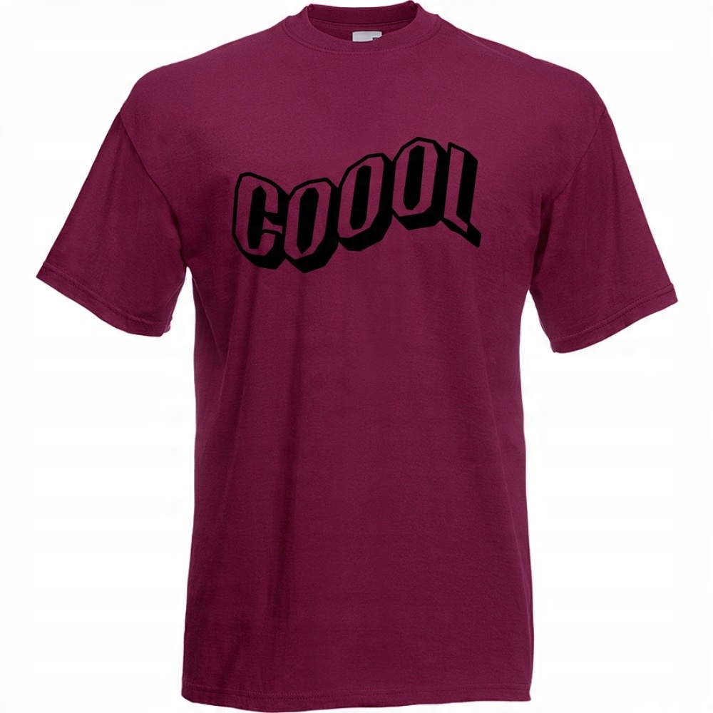 

Koszulka cool napis super S burgund