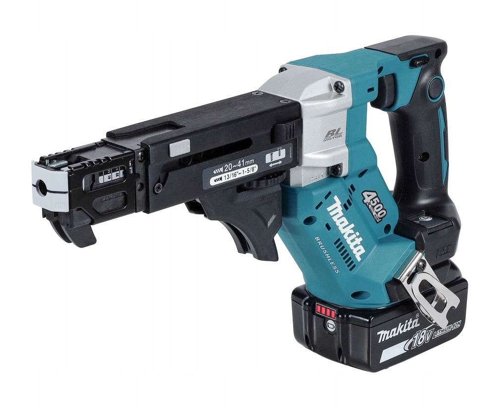 Makita DFR453Z Aku Šroubovák 18V Zásobník 20–41 mm 0 – 4500 ot/min