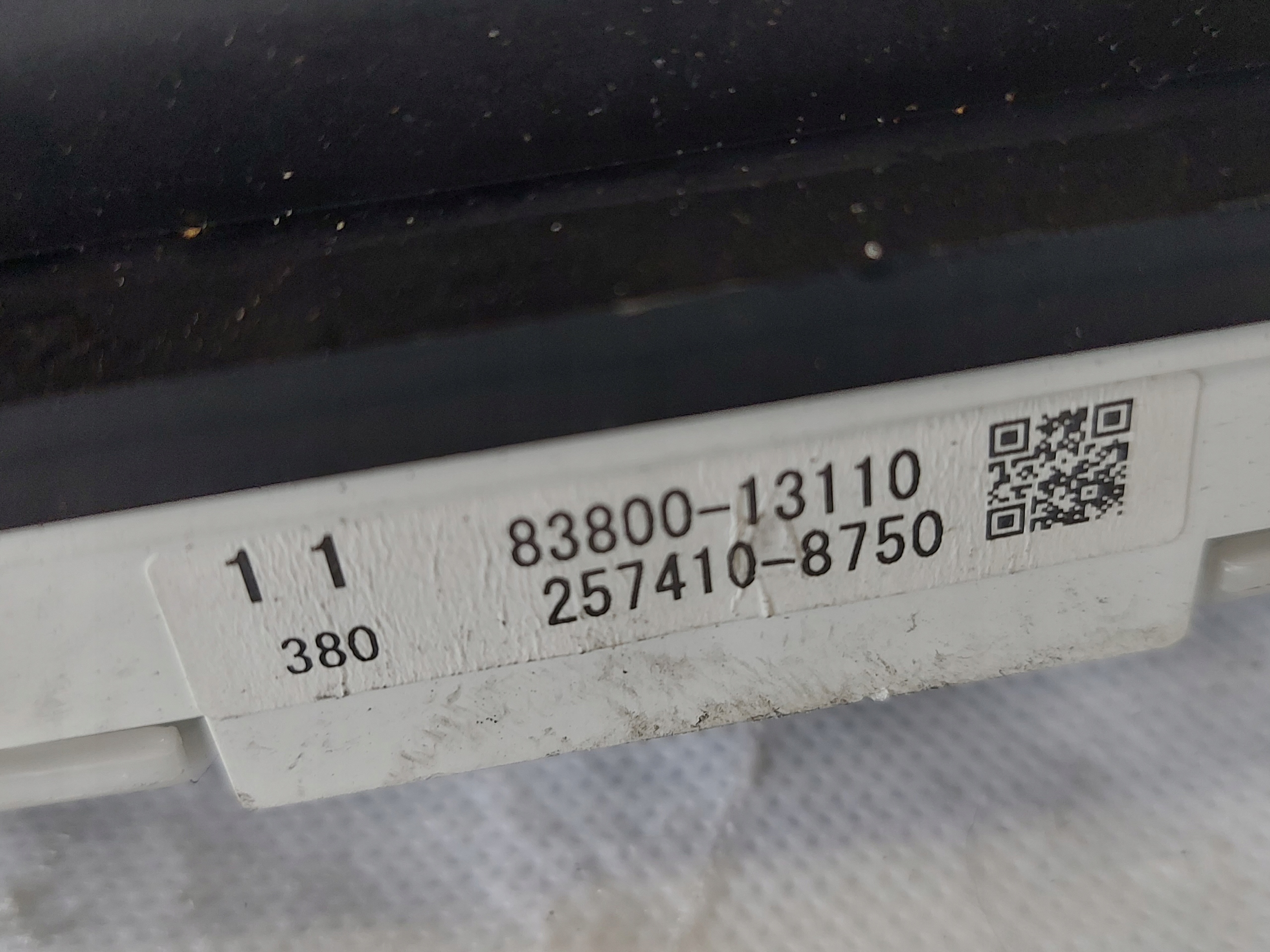 dials clock COROLLA VERSO 1.6 B 8380013110