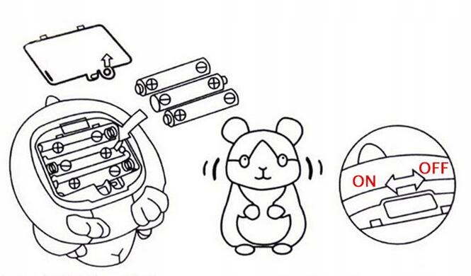 CHOMIK INTERAKTYWNY GADAJĄCY ZABAWNY PLUSZAK ŚPIEWA POWTARZA PRZEDRZEŹNIA Efekty dźwiękowe