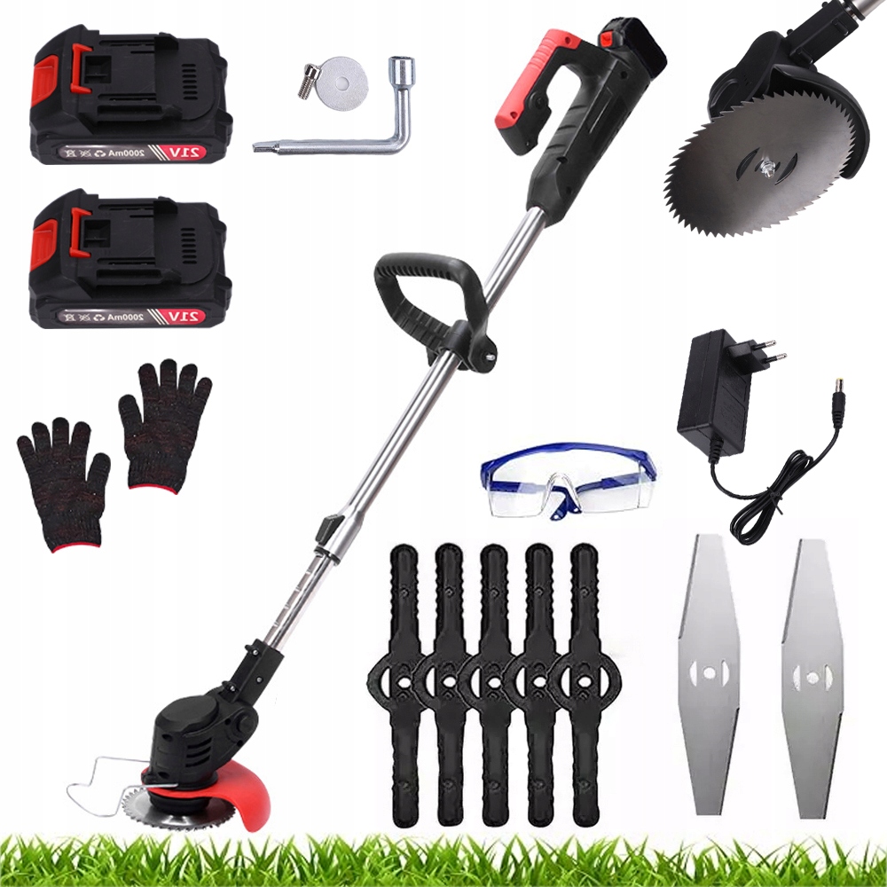 Elektrická Vyžínač Na Trávy Křovinořez Akumulátorová Zahradní Sekačka