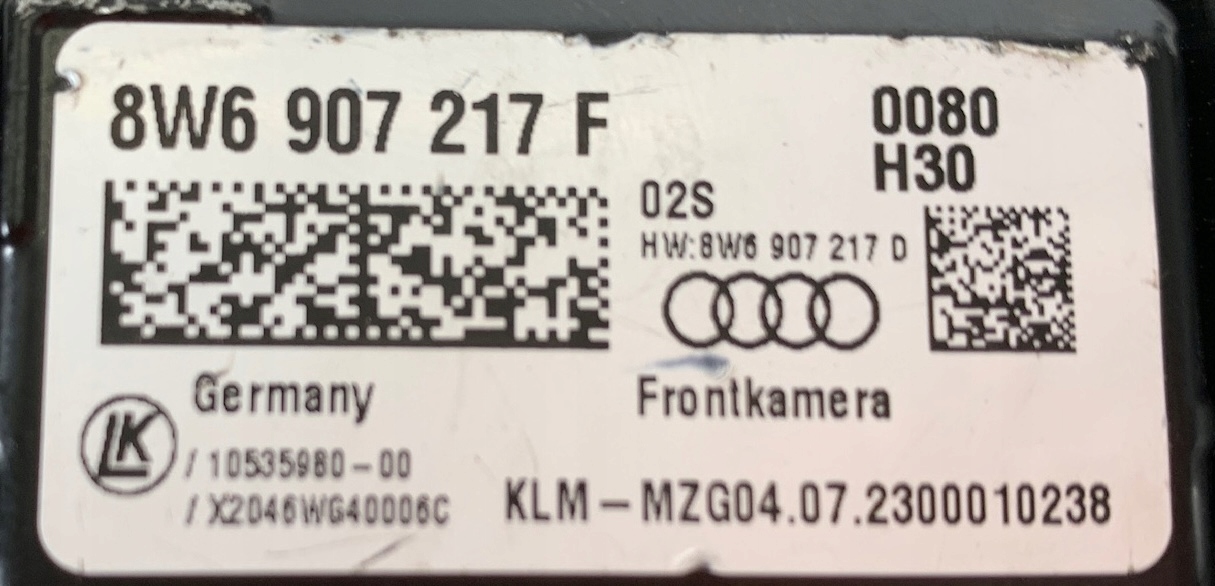AUDI A5 F5 8W KAMERA SYSTEMOW ASYSTENTA windows front 8W6907217F