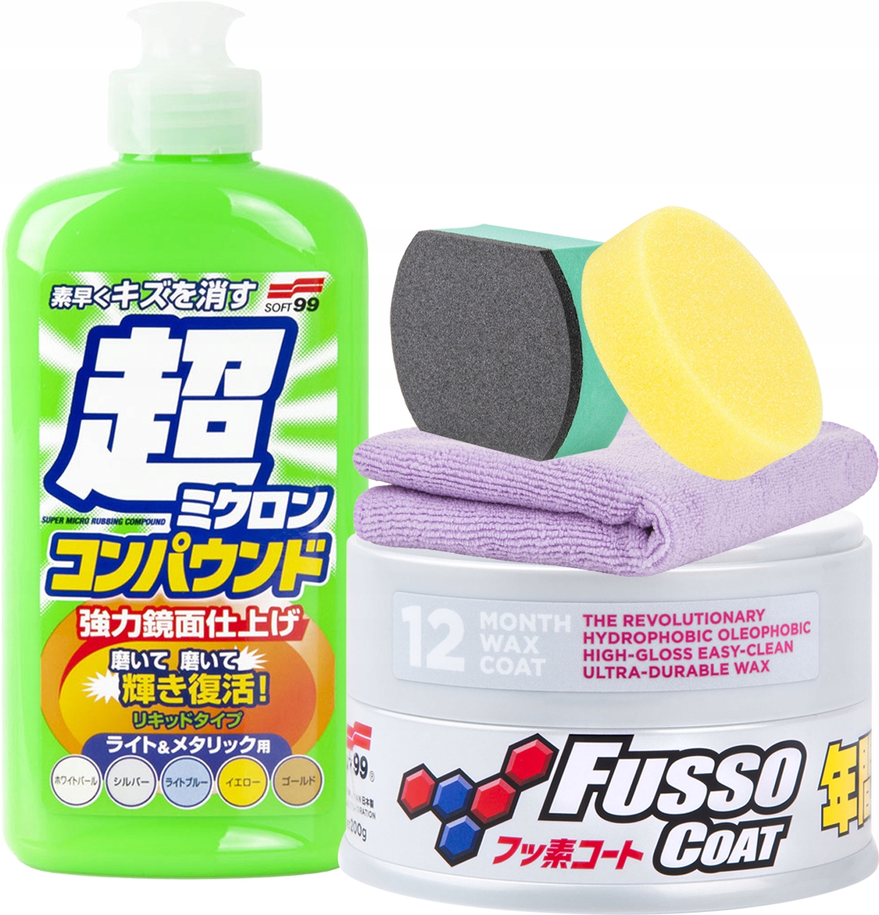SOFT99 Fusso Coat Wax Light + Cleaner do jasnych EAN (GTIN) 3415413288889