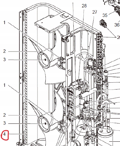 257663 T7WE70408 HEAT EXCHANGER WYMIENNIK CIEPŁA Mitsubishi Electric