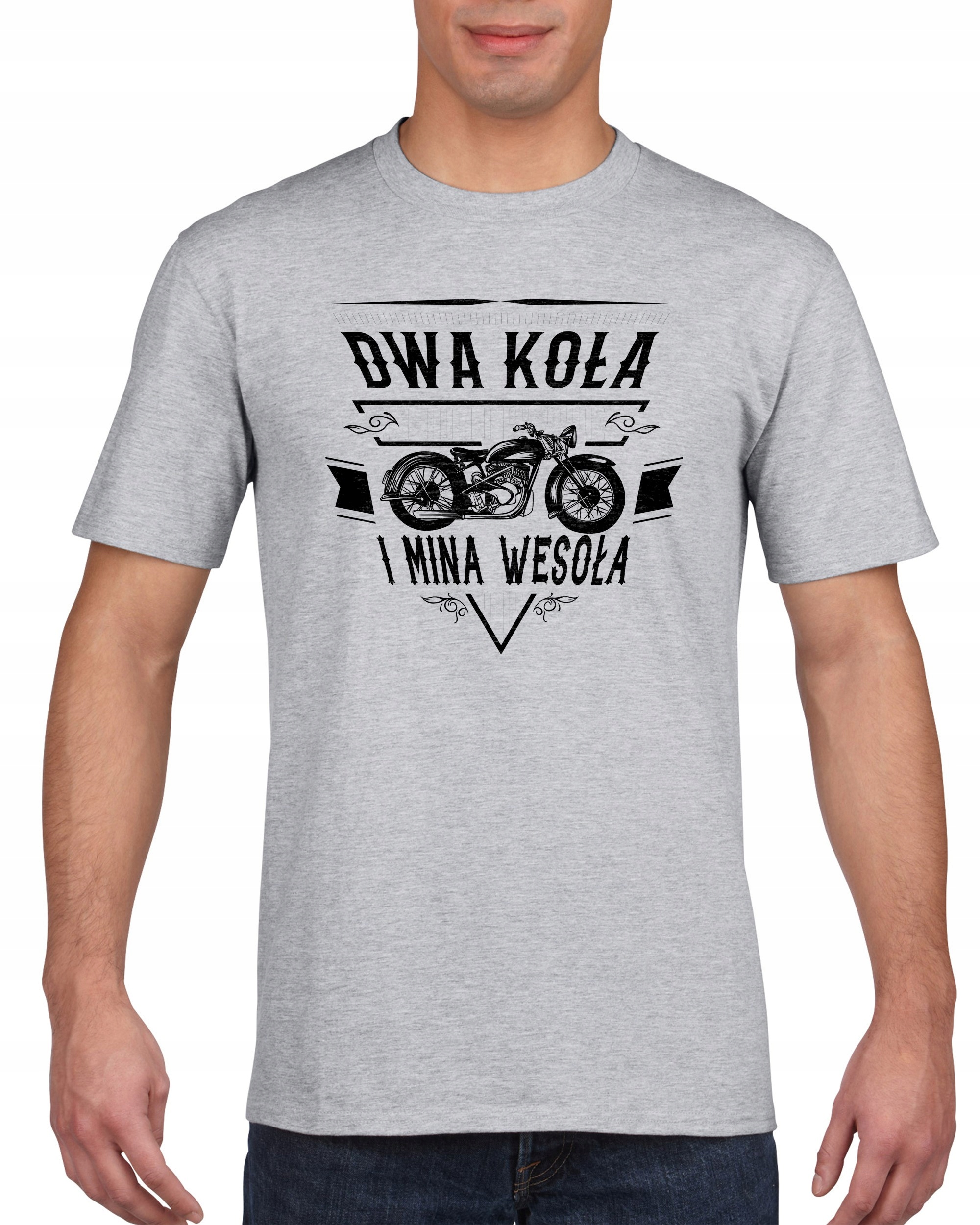 

Koszulka męska Motocykl Dwa Kola I Mina Wesol s L