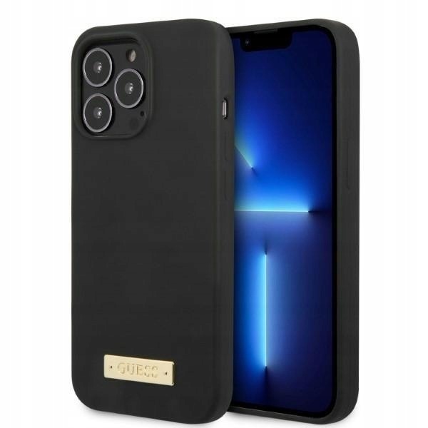 Guess GUHMP13LSPLK iPhone 13 Pro 13 6,1" czarny/black hard case Sili