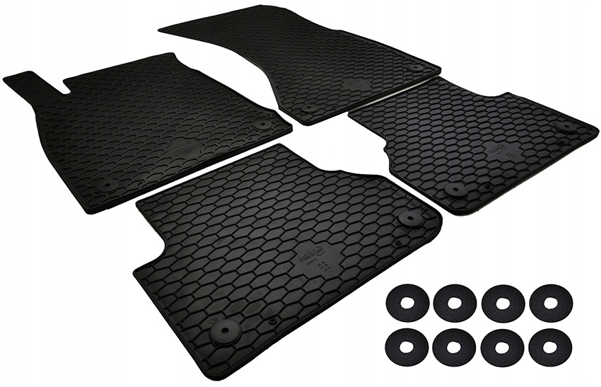 

Dywaniki gumowe Audi A4 B9 S4 +stopery (15-)