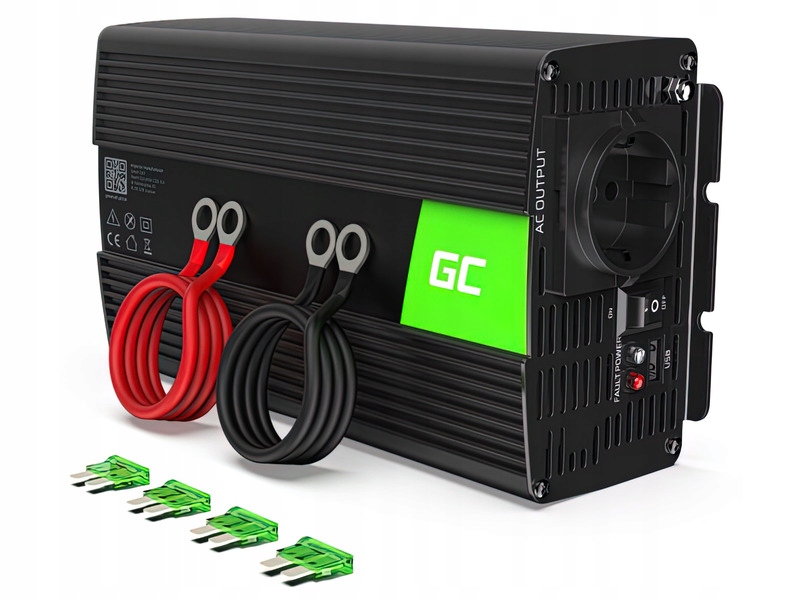 

Przetwornica Green Cell 12V na 230V 1000W/2000W