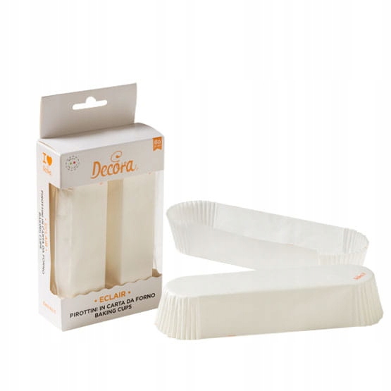 

Papilotki podłużne Białe 135x33x28 mm Decora 60szt