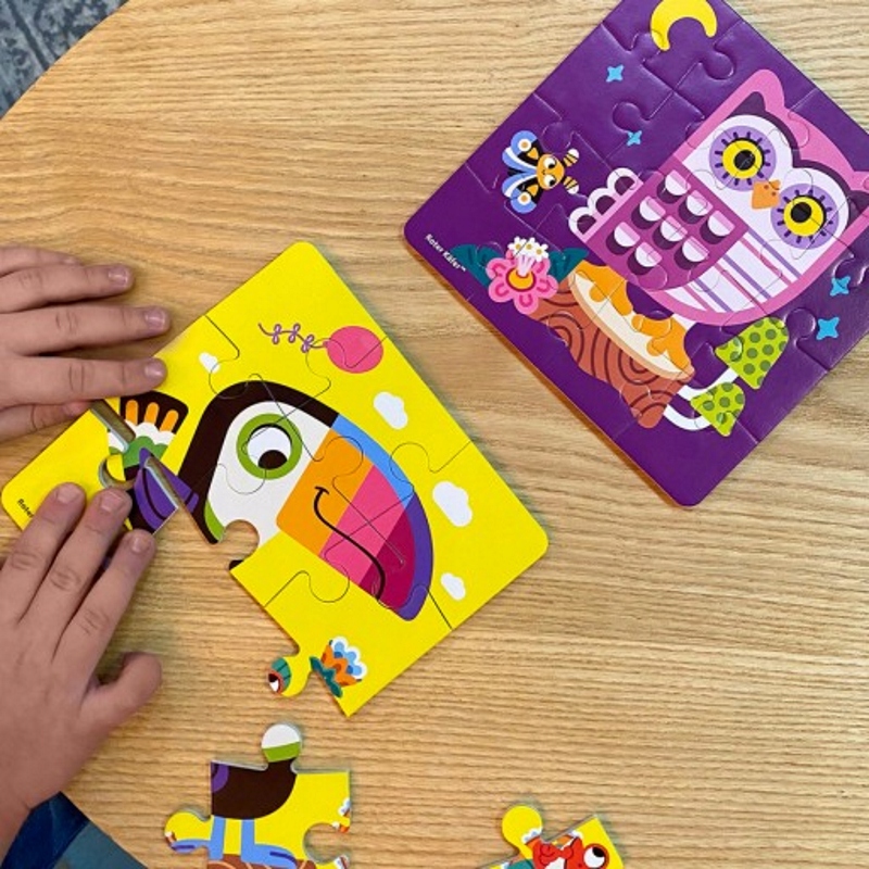 MIĘKKIE PUZZLE PIANKOWE 2W1 SOWA TUKAN ROTER KAFER Marka Roter Kafer