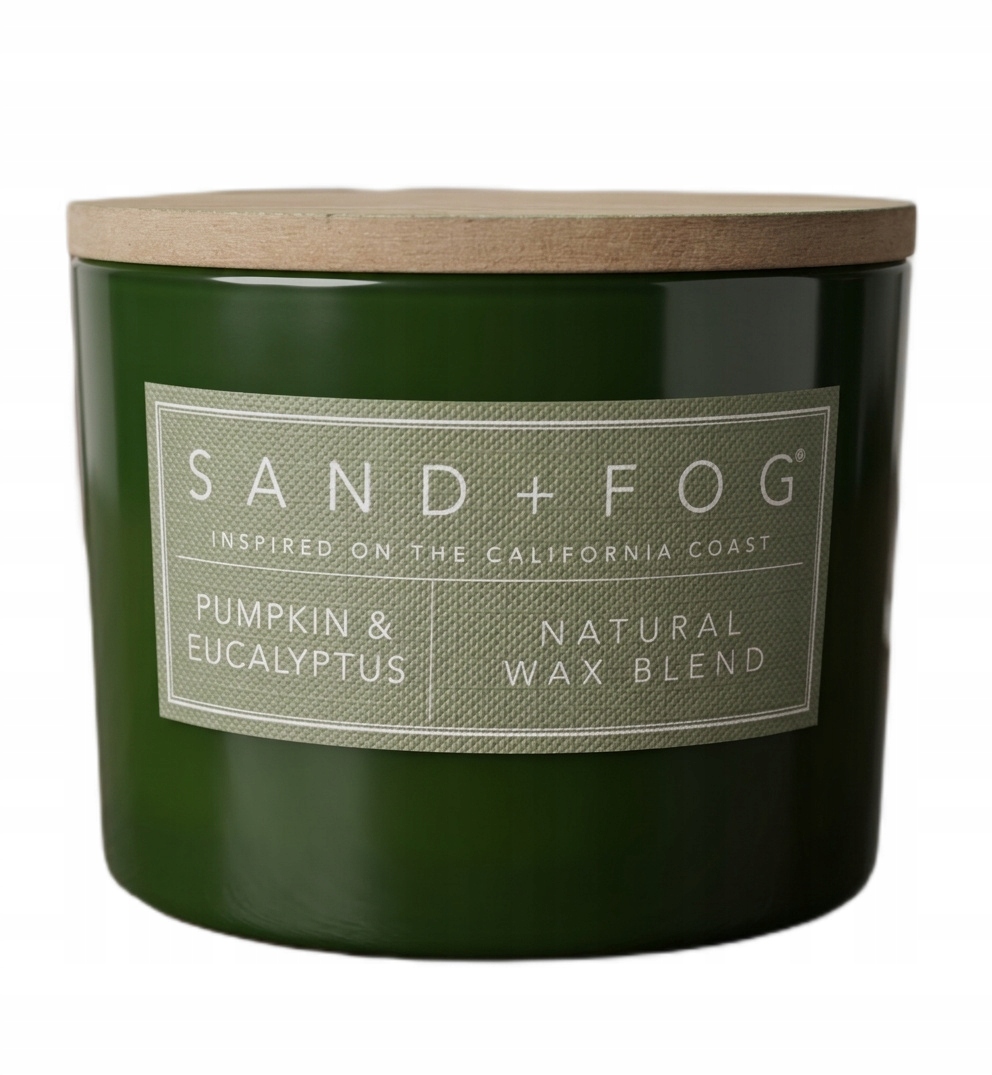 Vonná svíčka Sand+fog Pumpkin & Eucalyptus 340 g – přírodní Vosk