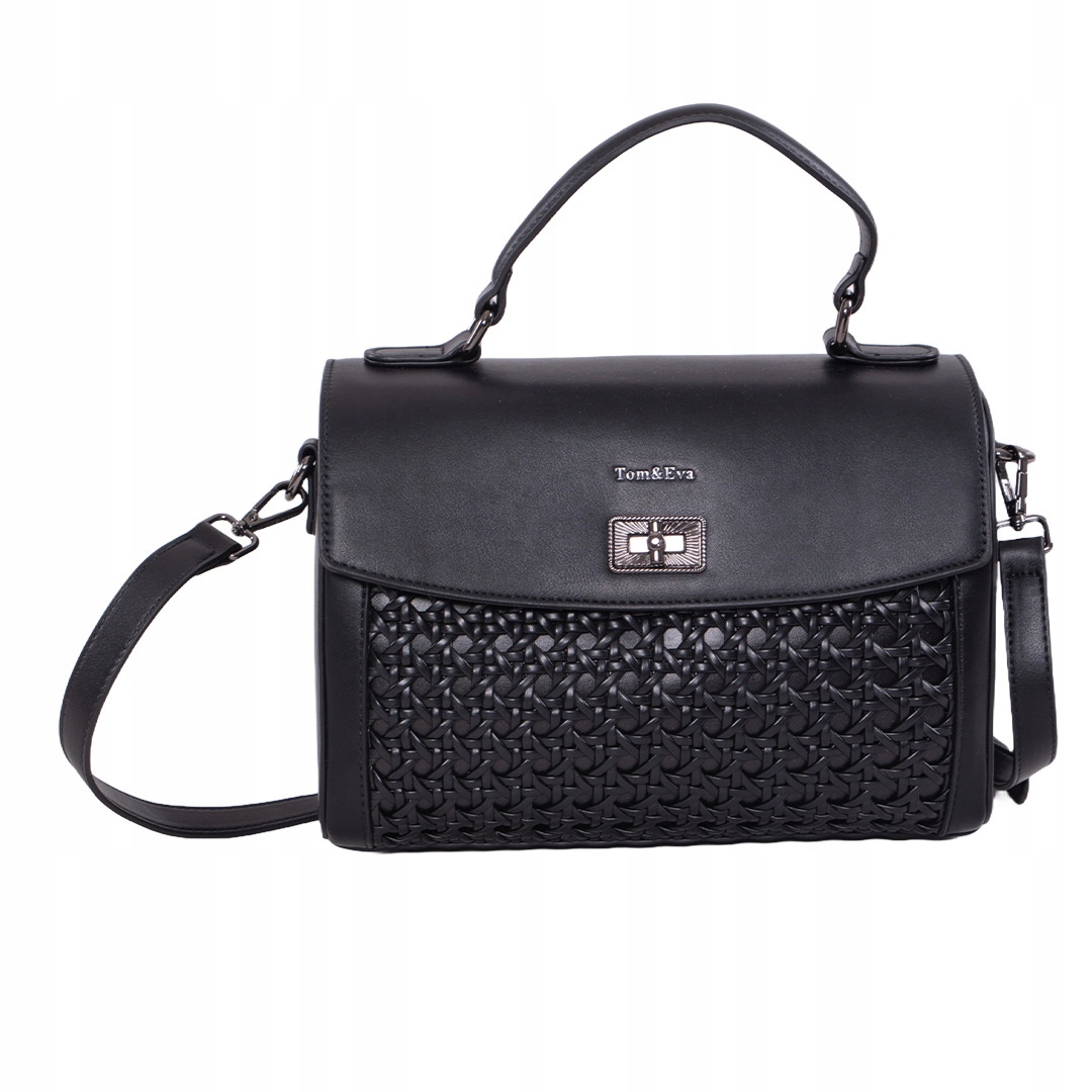 Černá kabelka s rukojetí na horní straně Uni.