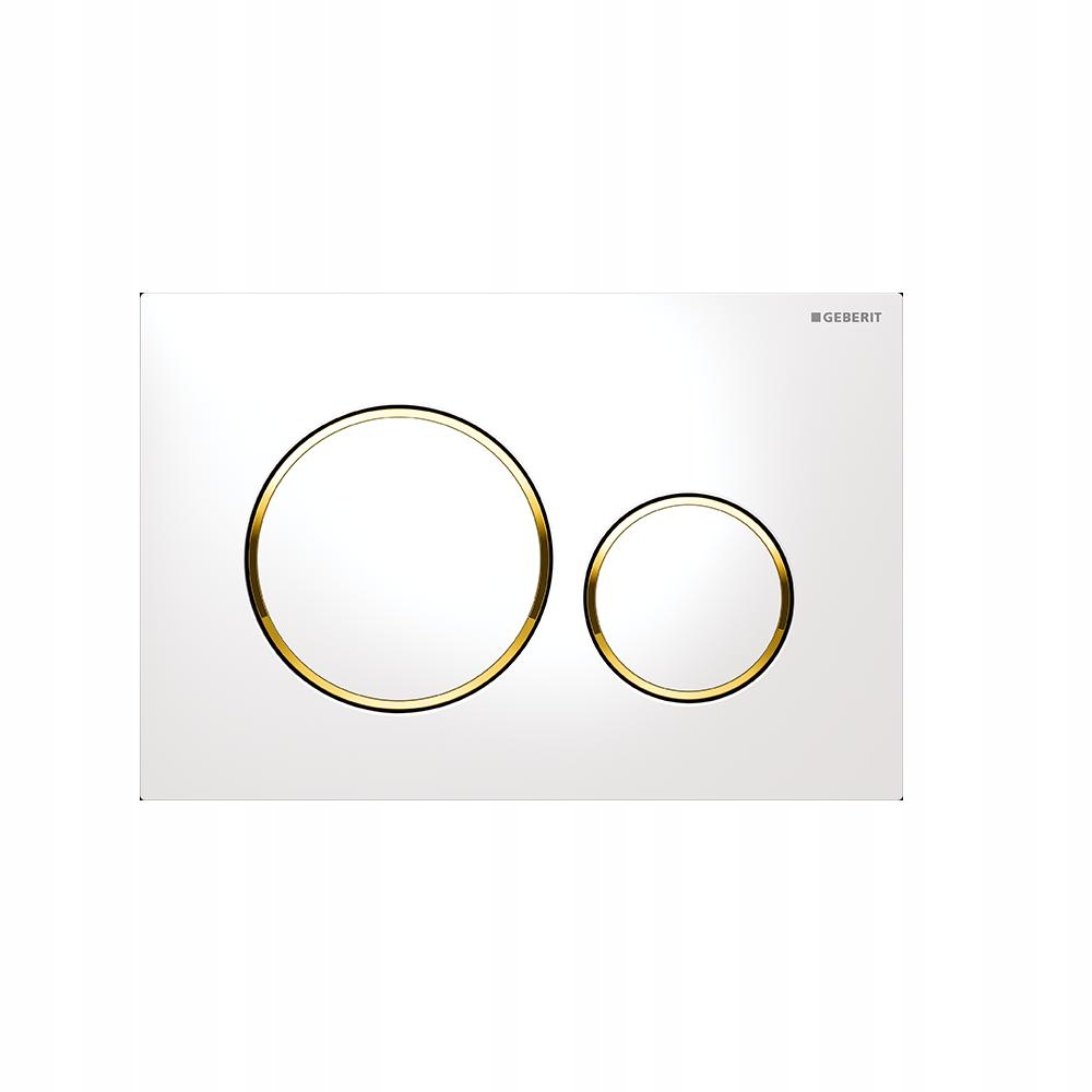 Przycisk spłukujący Geberit Sigma20 biały złoty