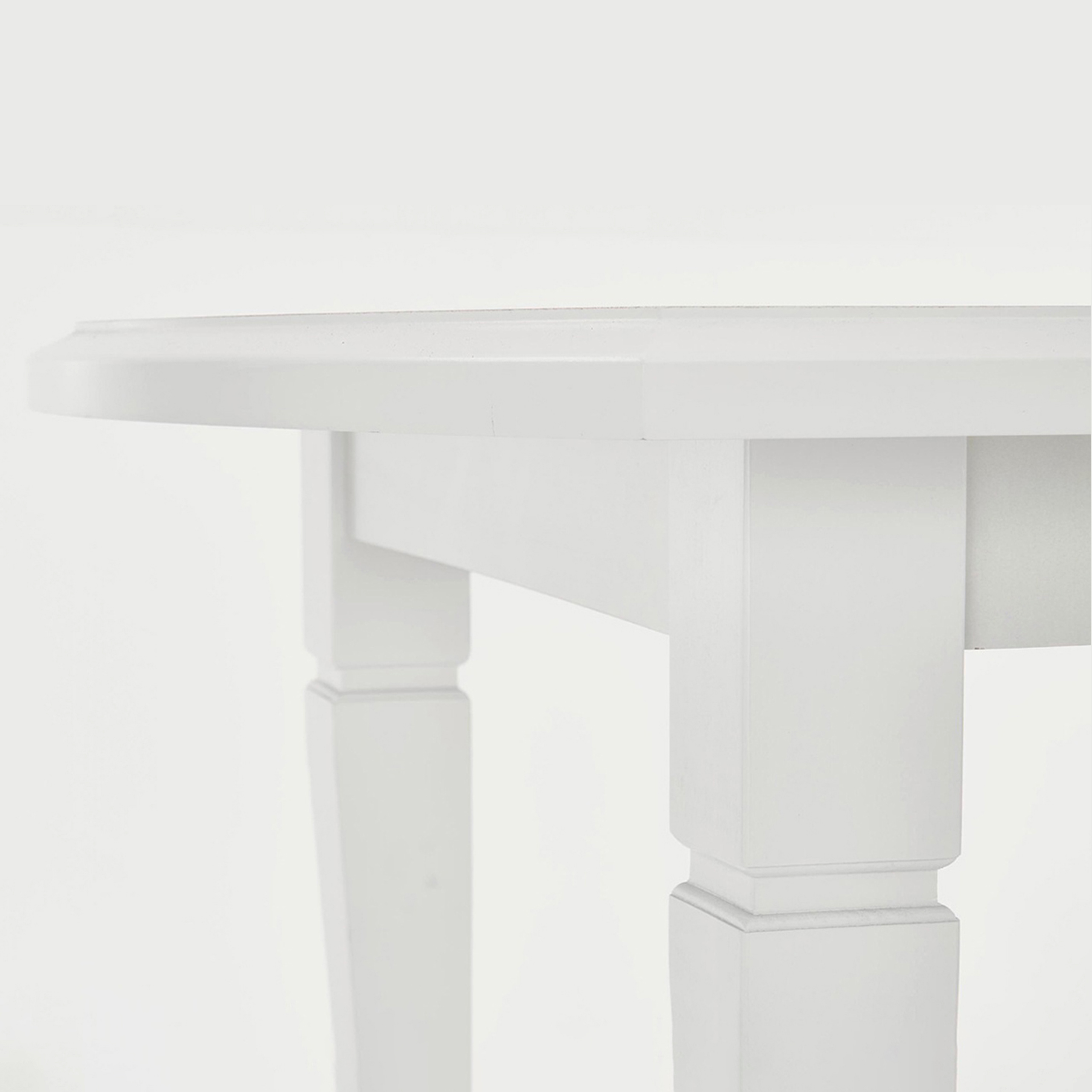 Owalny stół rozkładany FRYDERYK 240 160x90x74 cm Biały do Salonu Kolekcja stoły klasyczne