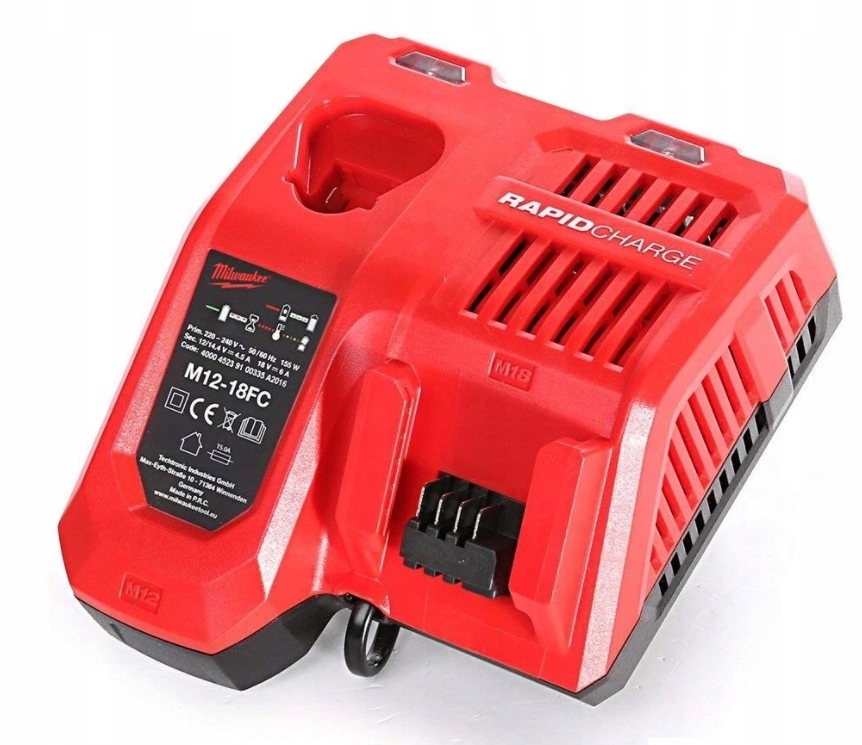 Carregador rápido Milwaukee M12-18FC M12 M18