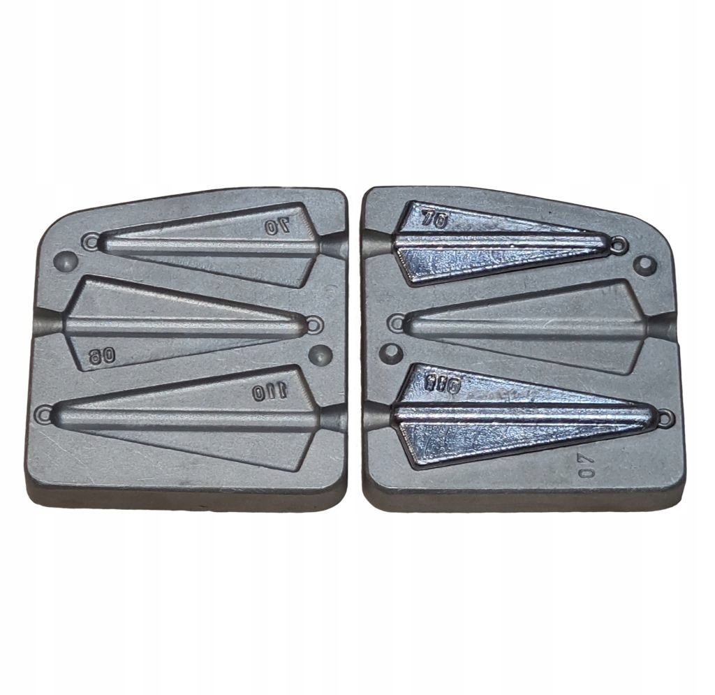Forma do odlewania ciężarków wędkarskich 70 90 110 g (F-07)