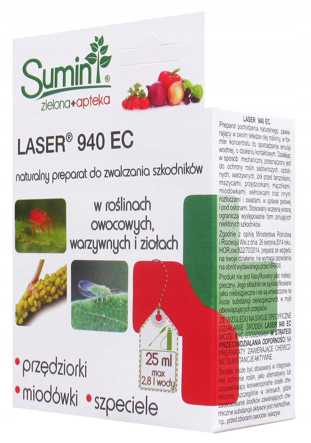 

Sumin Laser 940EC do zwalczania szkodników 25ml
