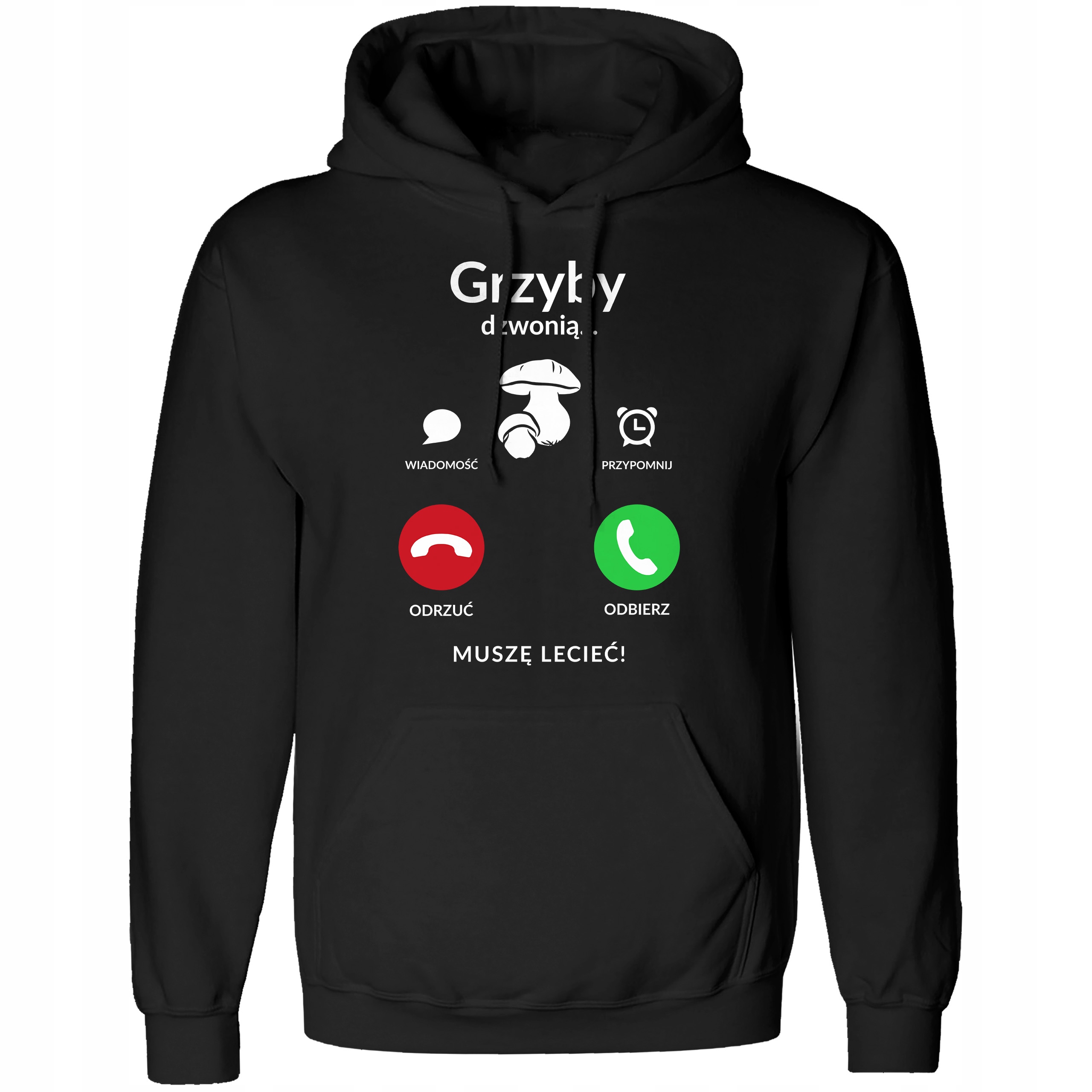

Bluza Z Kapturem Grzybiarza Grzyby Dzwonią Roz XXL