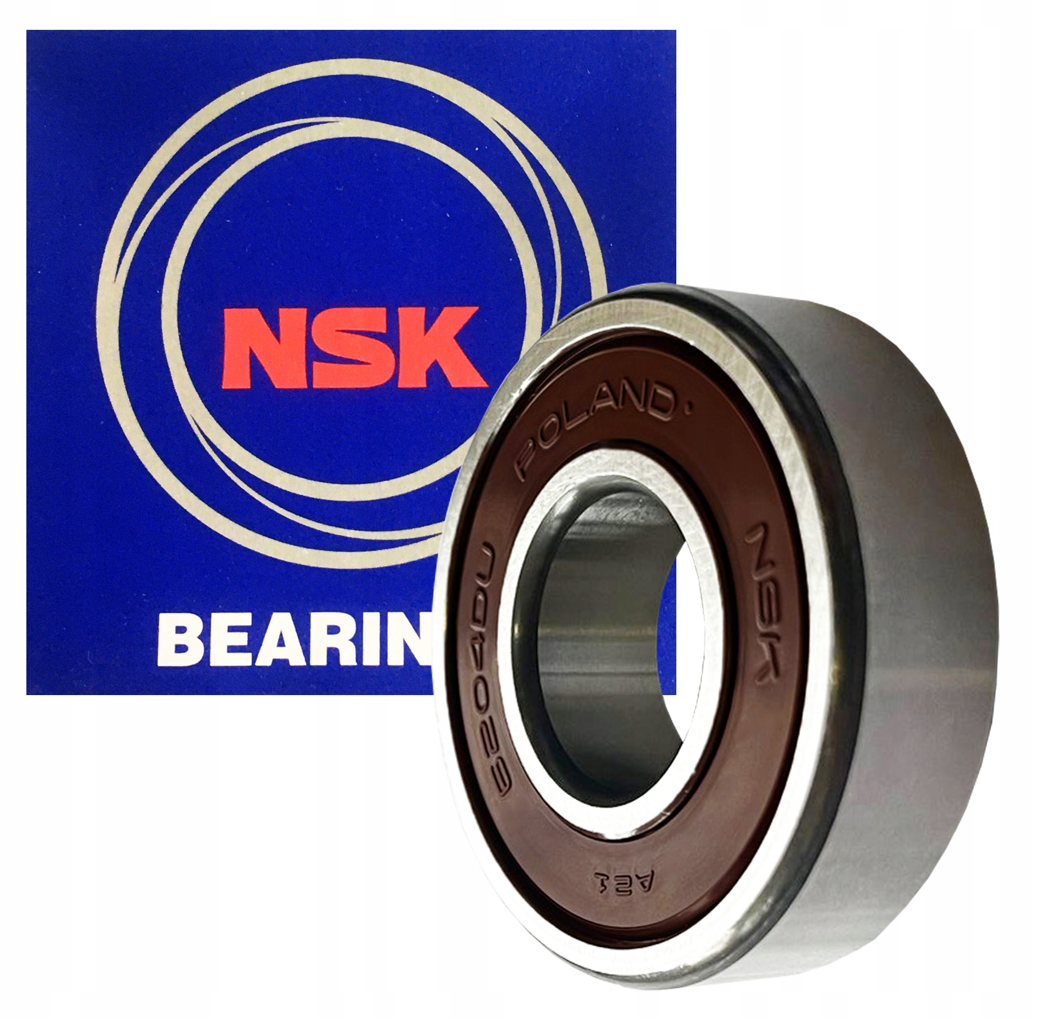 ŁOŻYSKO 6204 2RS C3 NSK KULKOWE JEDNORZĘDOWE Kod producenta 6204 2RS C3 NSK