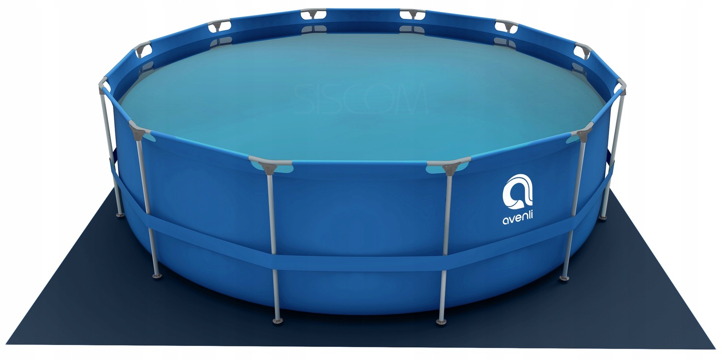 DUŻY BASEN OGRODOWY STELAŻOWY 305x76cm ZESTAW 17w1 + POMPA + CHEMIA GRATIS Kolor niebieski