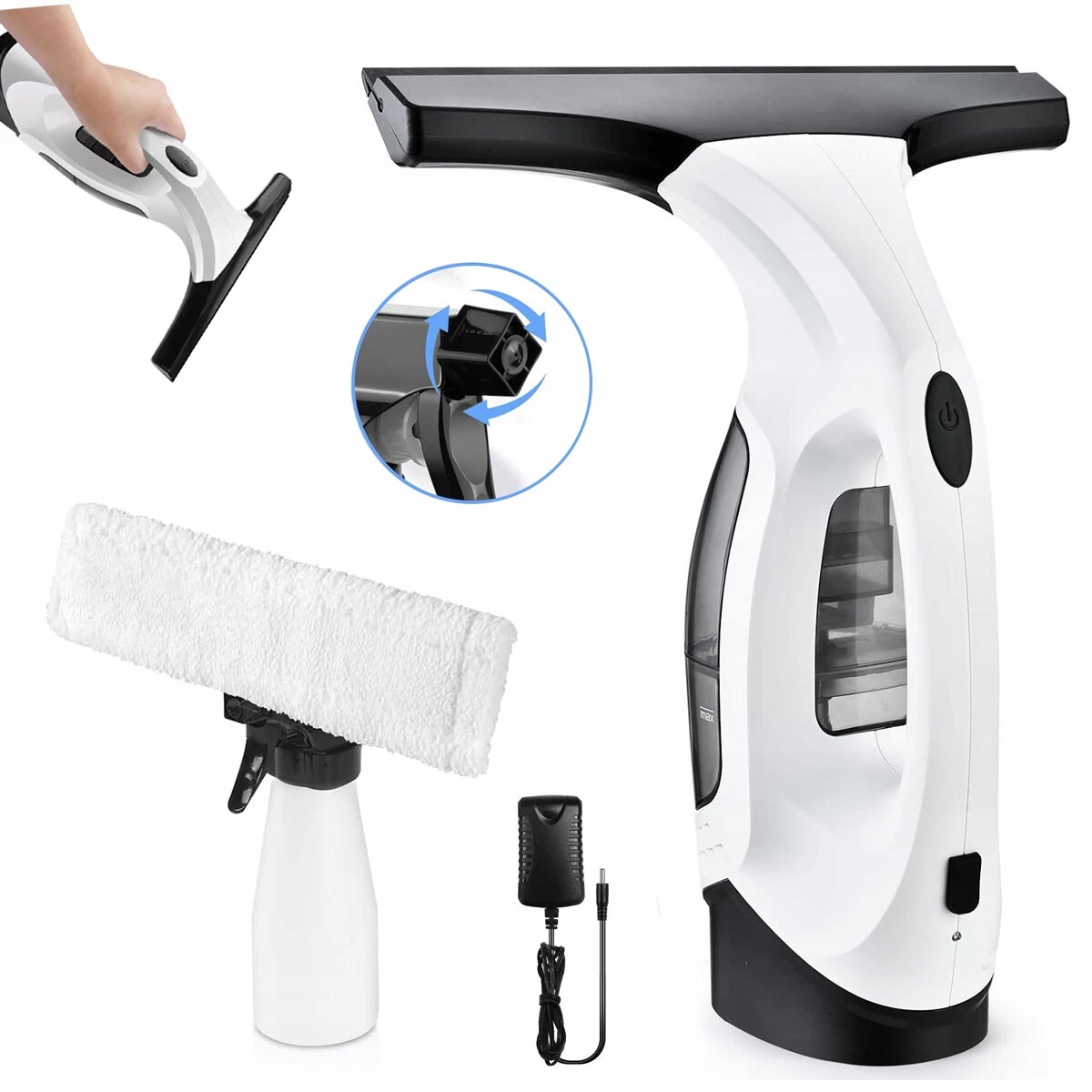 Akumulátorový Vysavač na mytí oken, bezdrátový, 28 cm, 20 W