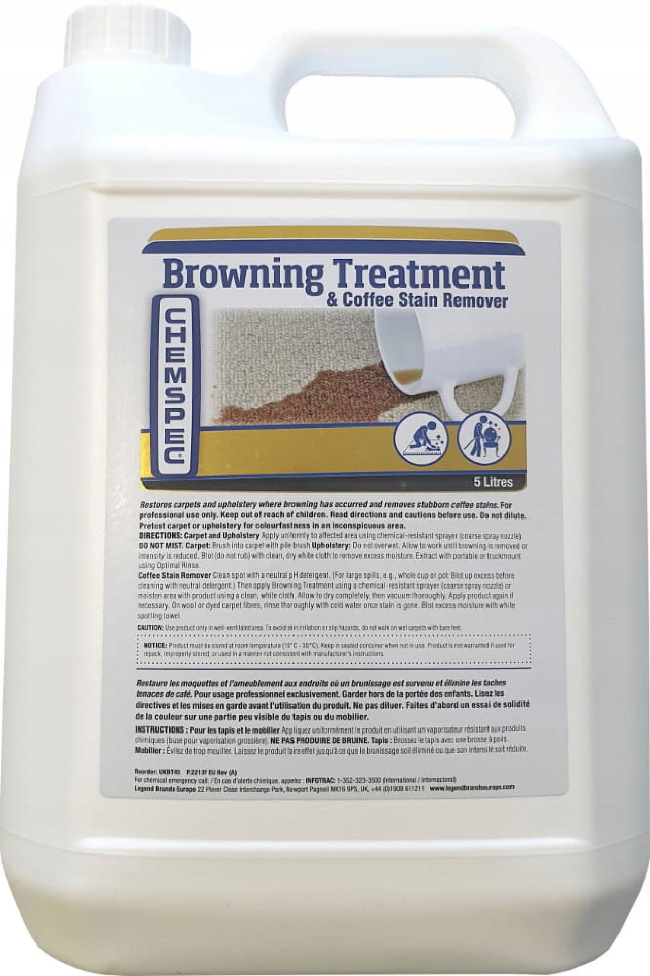Levně Chemspec Browning Treatment Odstraňovač kávových skvrn 5L