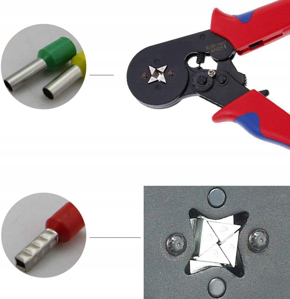 Zaciskarka Praska do Tulejek Konektorów Końcówek Kabli Przewodów 1200szt. Marka Renew Force